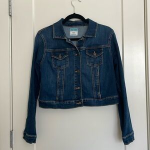Old Navy: Dark Wash Cropped Jean Jacket